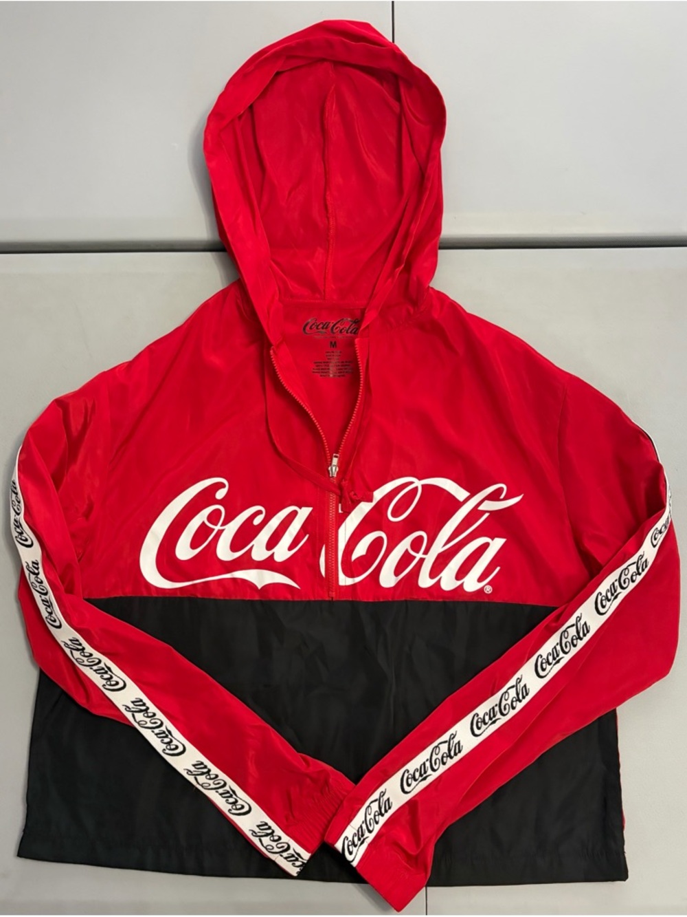 Coca-Cola Red Jacket with Black Logo Print
